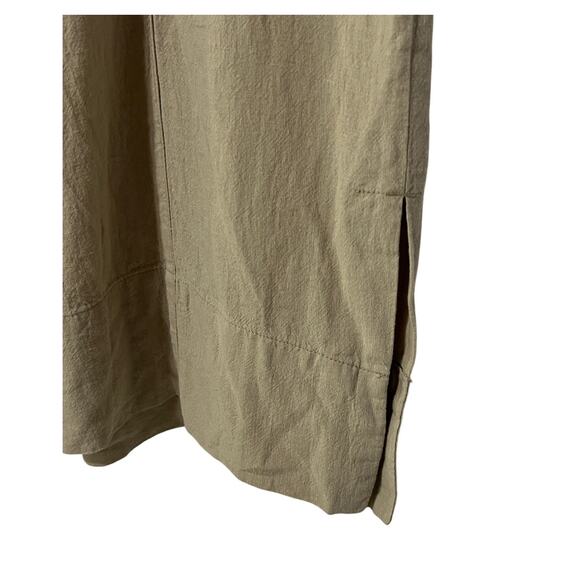 NIC+ZOE COMPANY WOMENS SIZE 14 RUMBA LINEN BLEND WIDE-LEG PANTS BROWN NEW - Picture 10 of 16